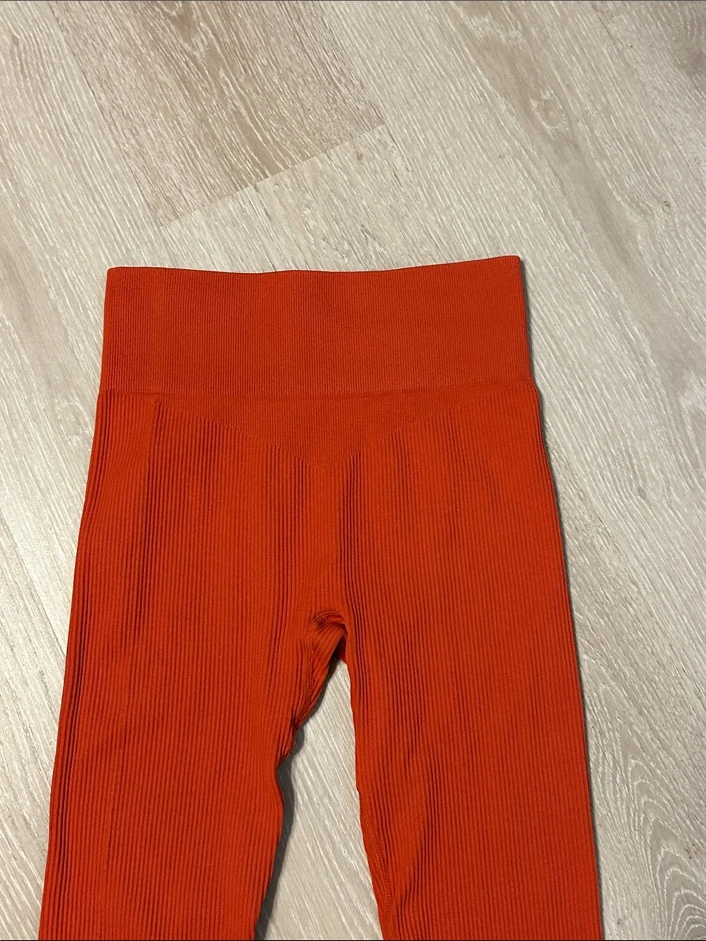 Unbranded Women’s High-Waist Ribbed Seamless Leggings & Bralette Tank Set